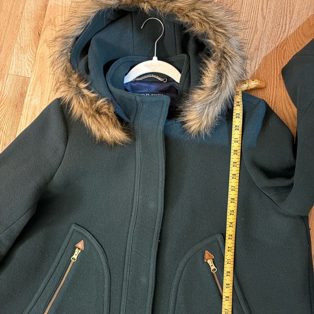Chateau parka in Italian stadium-cloth wool (J Crew) Sz 22 - Picture 6 of 7